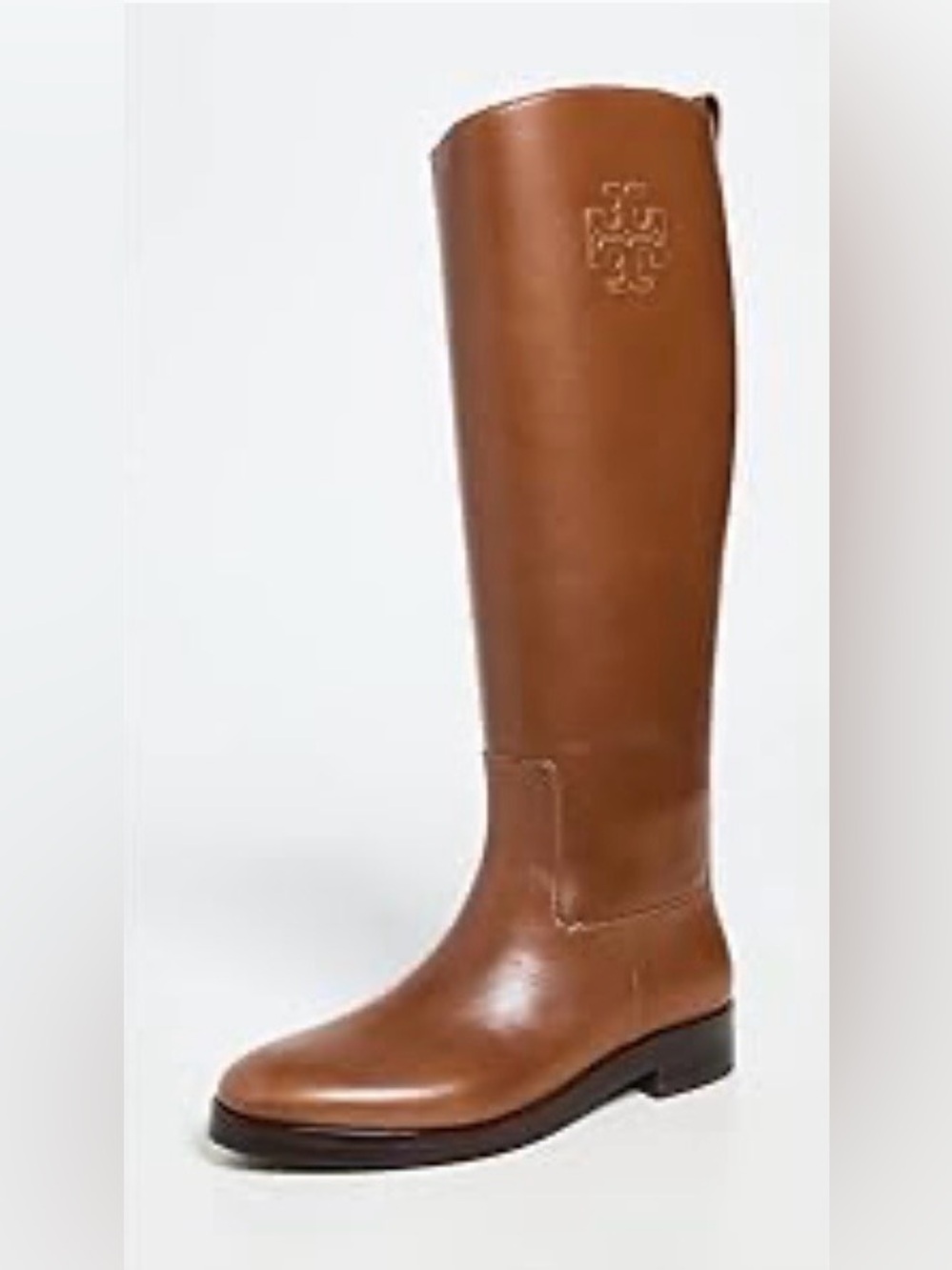 Tory Burch Tall Leather Riding Boots in Cognac, brand new never used - Picture 3 of 4